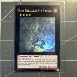 Yugioh! Dark Rebellion Xyz Dragon - NECH-EN053 - Ghost Rare - Unlimited - Image 1