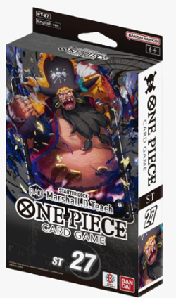 One Piece TCG: BLACK Marshall.D.Teach Starter Deck 27 (OP-11) - Image 1