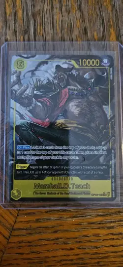 OP16-119 Marshall.D.Teach SEC Alt Art The Time To Battle One Piece TCG English - Image 1