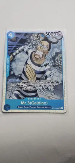 Mr.3(Galdino) OP16-056 SR The Time of Battle Foil English One Piece NM - Image 1