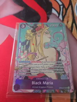One Piece TCG Black Maria OP08-074 Illustration Box Vol.2 Promo SEALED Foil - Image 1