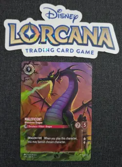 Disney Lorcana Beast and Belle Promo + Maleficent Set Champs Foil Promo NM Rare - Image 3