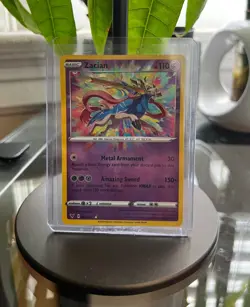 Pokemon Zacian 082/185 Amazing Rare Vivid Voltage Holo NM - Image 1