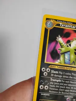 Tyranitar 31/75 Non-Holo Rare Pokemon TCG Neo Discovery Vintage 2001 - Image 2