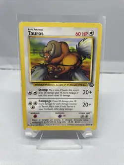 Pokemon TCG Tauros Jungle 47/64 Regular Unlimited Uncommon - Image 1