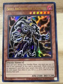 Yu-Gi-Oh! TCG Skull Archfiend Of Lightning DCR-EN073 Ultra Rare Unlimited - Image 1