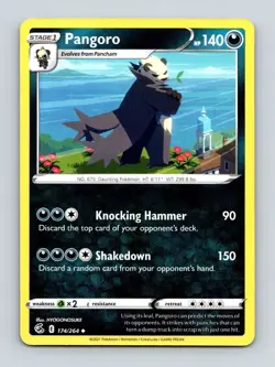 Pangoro 174/264 Regular Uncommon Fusion Strike Pokemon Trading Card TCG - Image 1