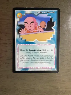 Ani-Mayhem Dragon Ball Z I Like To Watch Promo Card - RARE ONLY ONE ON EBAY 1997 - Image 1
