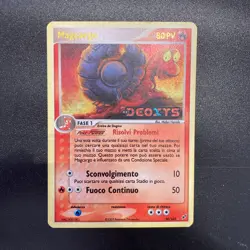 Pokemon Card Machargo 20/107 EX Deoxys Gold Stamped Reverse Holo italiano EX/NM - Image 1