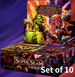 FLESH AND BLOOD SUPER SLAM BOOSTER BOX JP ver. Trading Card Game Set of 10 r# - Image 1