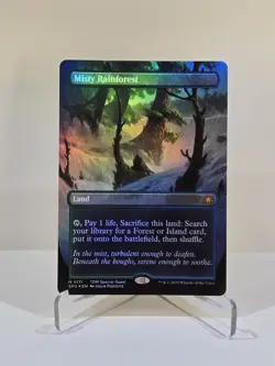 MTG Misty Rainforest (Borderless) FOIL Special Guests Magic The Gathering - Image 1