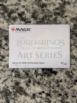 Sauron, the Dark Lord -Gold-Stamped Signature LTR ART SERIES MTG - Image 2