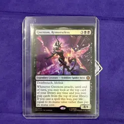 Foil Gwenom, Remorseless (056) M/NM Magic MTG Marvel's Spider-man - Image 1
