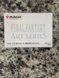 Squall, SeeD Mercenary - Art Series Gold Stamped 47/53 - Final Fantasy - MTG NM - Image 2