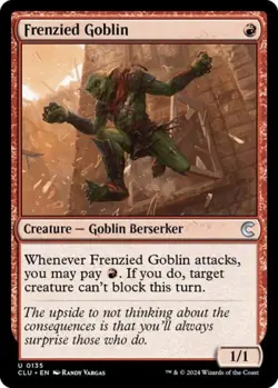 Frenzied Goblin - Light Play MTG Ravnica: Clue Edition - Image 1