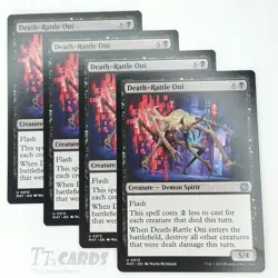 Death-Rattle Oni x4 Playset 4x MTG March of The Machine Aftermath MAT - Image 1