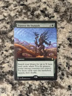 Traverse the Outlands (Extended Art) #593 (NM) Baldur's Gate CLB Magic MTG - Image 1