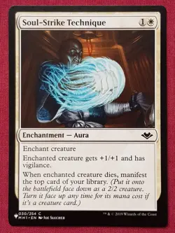 Magic The Gathering MYSTERY BOOSTER MB1 SOUL-STRIKE TECHNIQUE white card MTG - Image 1