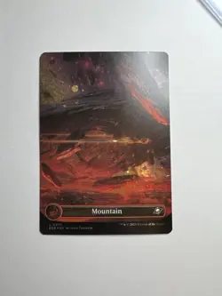 MTG Edge of Eternities - Mountain (Galaxy Foil (Borderless) (0370) - Image 1