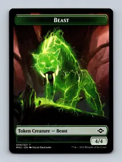 Beast Token Modern Horizons 2 Non-Foil MTG NM - Image 1