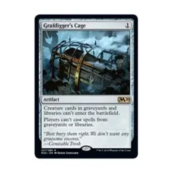 WOTC MtG Core Set 2020 Grafdigger's Cage (R) NM - Image 1