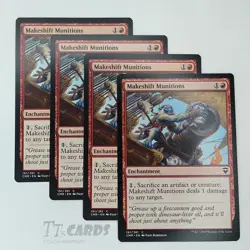 Makeshift Munitions x4 Playset 4x MTG Magic the Gathering Commander Legends CMR - Image 1