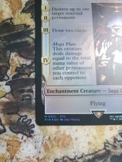 MTG: Final Fantasy Summon Bahamut Mythic Card Foil - Image 3