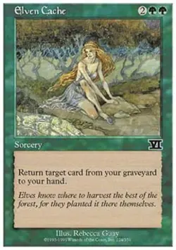 Elven Cache - Light Play MTG Classic 6th Edition - Image 1