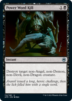 x4 Power Word Kill - Forgotten Realms - NM - MTG - Image 1