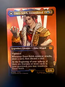 MTG Final Fantasy English Emet-Selch, Unsundered Borderless 0394 Foil - Image 1