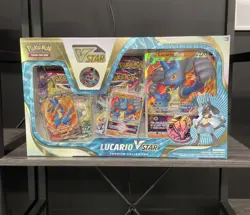 Pokemon TCG Lucario VStar Premium Collection Box - Factory Sealed (6 Packs) - Image 1