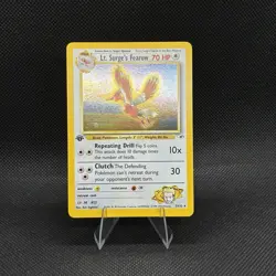 (NM) 1st Edition Lt. Surge's Fearow 007/132 Gym Heroes Holo Rare Vintage Pokemon - Image 1