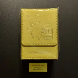 Pokemon Center Japan 25th Anniversary Gold Pikachu Card Deck Box ~ US SELLER - Image 2