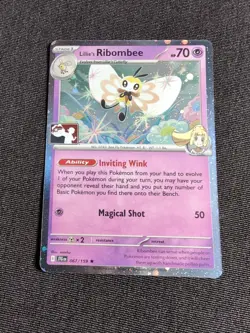 Lillie's Ribombee 067/159 Prize Pack Series Cards Holo - Image 1