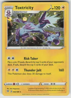 Toxtricity 063/189 Holo Promo Miscellaneous Cards & Products Pokemon LP - Image 1