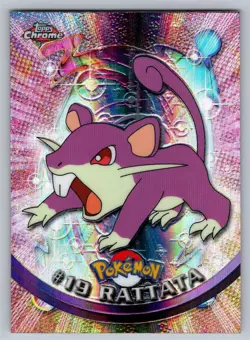 Rattata #19 Topps Spectra Chrome Trading Cards Series 1 Pokemon - Image 1