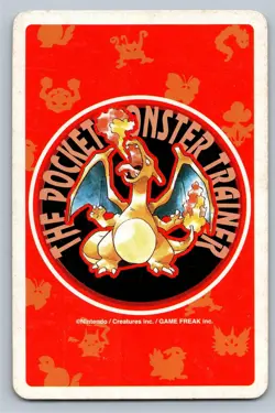 1996 Pokemon Japanese Red Deck Blastoise Playing Card 4 of Hearts Vintage MP - Image 2