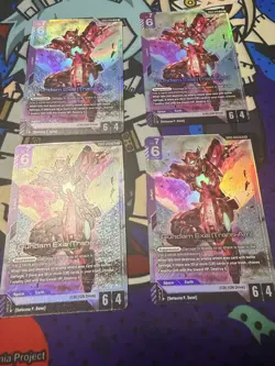 Gundam Exia (Trans-Am) GD03-049 LR - Steel Requiem - Gundam TCG Card Game x4 set - Image 1