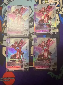 Gundam Exia (Trans-Am) GD03-049 LR - Steel Requiem - Gundam TCG Card Game x4 set - Image 3