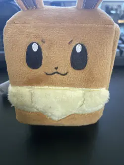 Prismatic Eevee Pokemon Plush Deck Box Card Holder TCG - Image 1