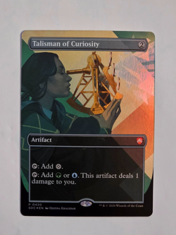 Talisman of Curiosity - P0430 Foil - Secrets of Strixhaven - Slight Print Error - Image 1
