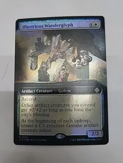 Illustrious Wanderglyph Extended Art Lost Caverns of Ixalan Foil NM+ - Image 1