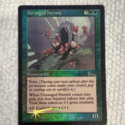 Wizards of the Coast MTG Deranged Hermit Urza's Legacy English Foil Rare - Image 1
