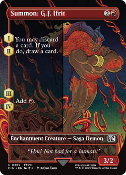 Summon: G.F. Ifrit (Borderless) [FINAL FANTASY] Foil Near Mint - Image 1