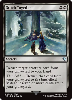 Stitch Together (REGULAR) x1 - MTG Final Fantasy Commander FIC #286 - Image 1