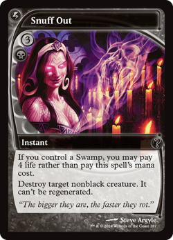 Snuff Out (REGULAR) x1 - MTG Mystery Booster 2 MB2 #187 - Image 1