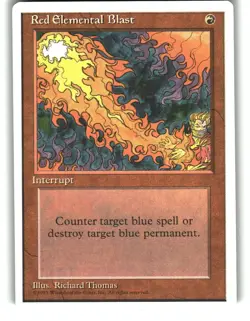 Magic the Gathering - Fourth Edition Red Elemental Blast Common 1995 - Image 1