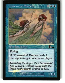 Magic the Gathering - Urza's Legacy Thornwind Faeries 1999 44 Common - Image 1