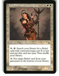 Magic the Gathering - Nemesis Lin Sivvi, Defiant Hero 12 Rare 2000 - Image 1