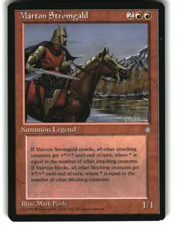 Magic the Gathering - Ice Age Marton Stromgald 1995 199 Rare - Image 1
